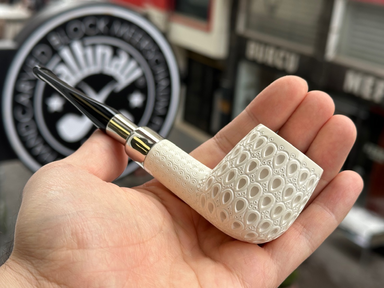 altinay-spigot-billiard-meerschaumpfeife-silber-8 image 3
