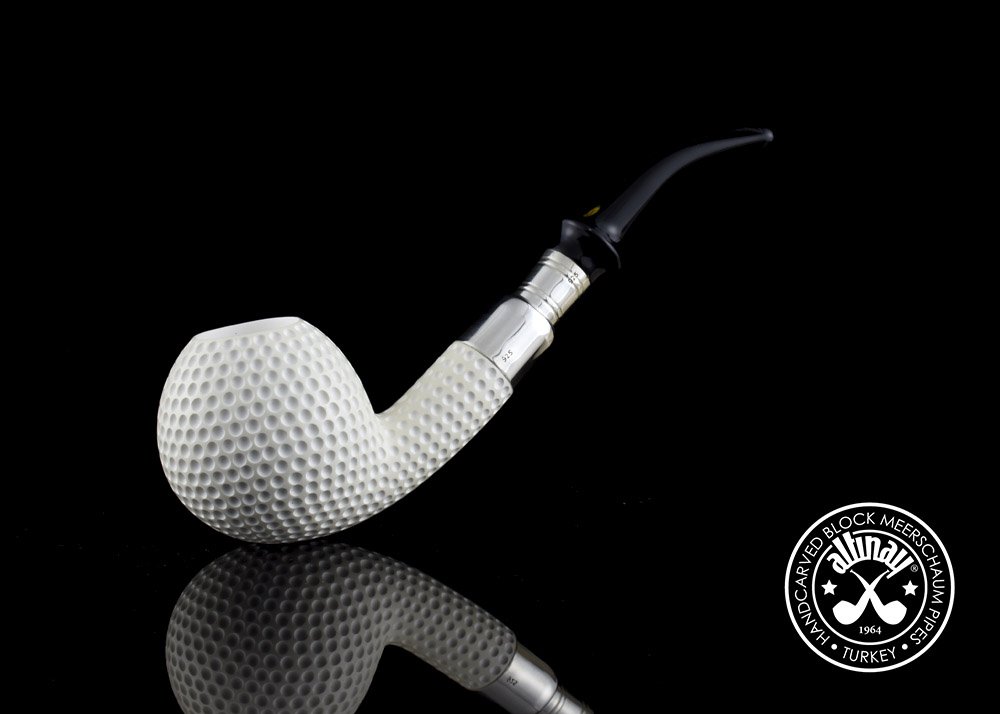 altinay-spigot-golf-silber-tabakpfeife-meerschaum image 1