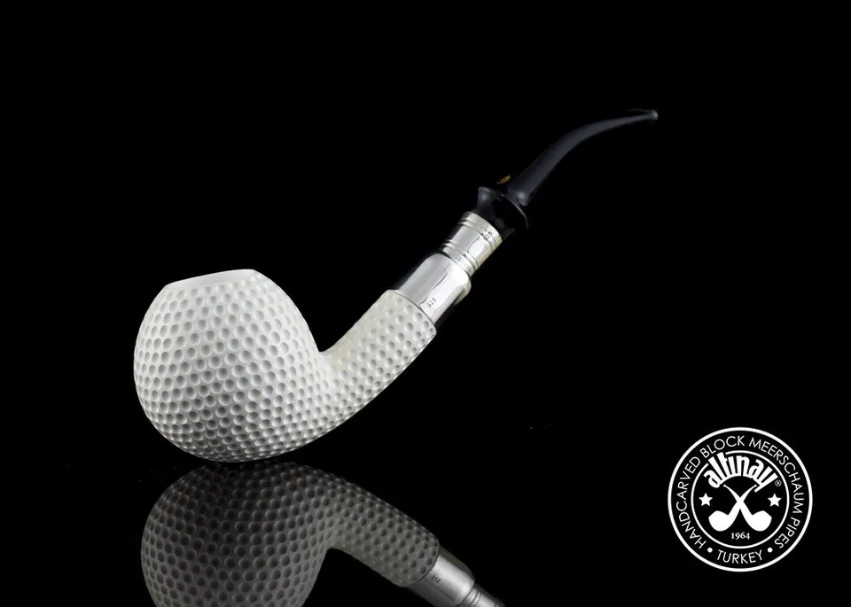 altinay-spigot-golf-silber-tabakpfeife-meerschaum image 1