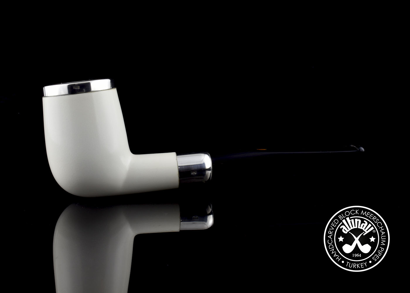 altinay-spigot-army-billiard-silver-army-meerschaumpfeife image 4