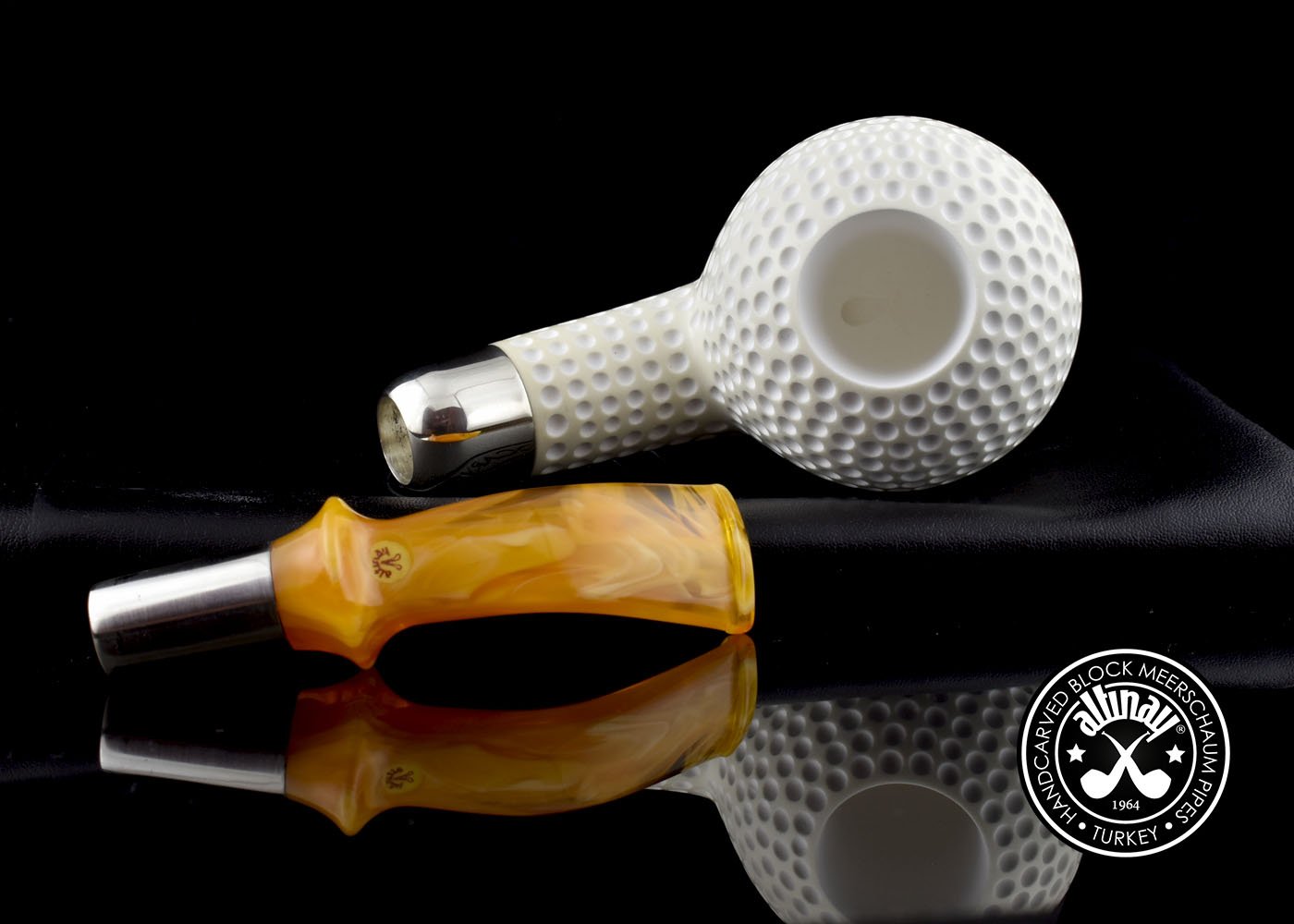 altinay-spigot-golf-silber-spigot-meerschaumpfeife-glatt image 6