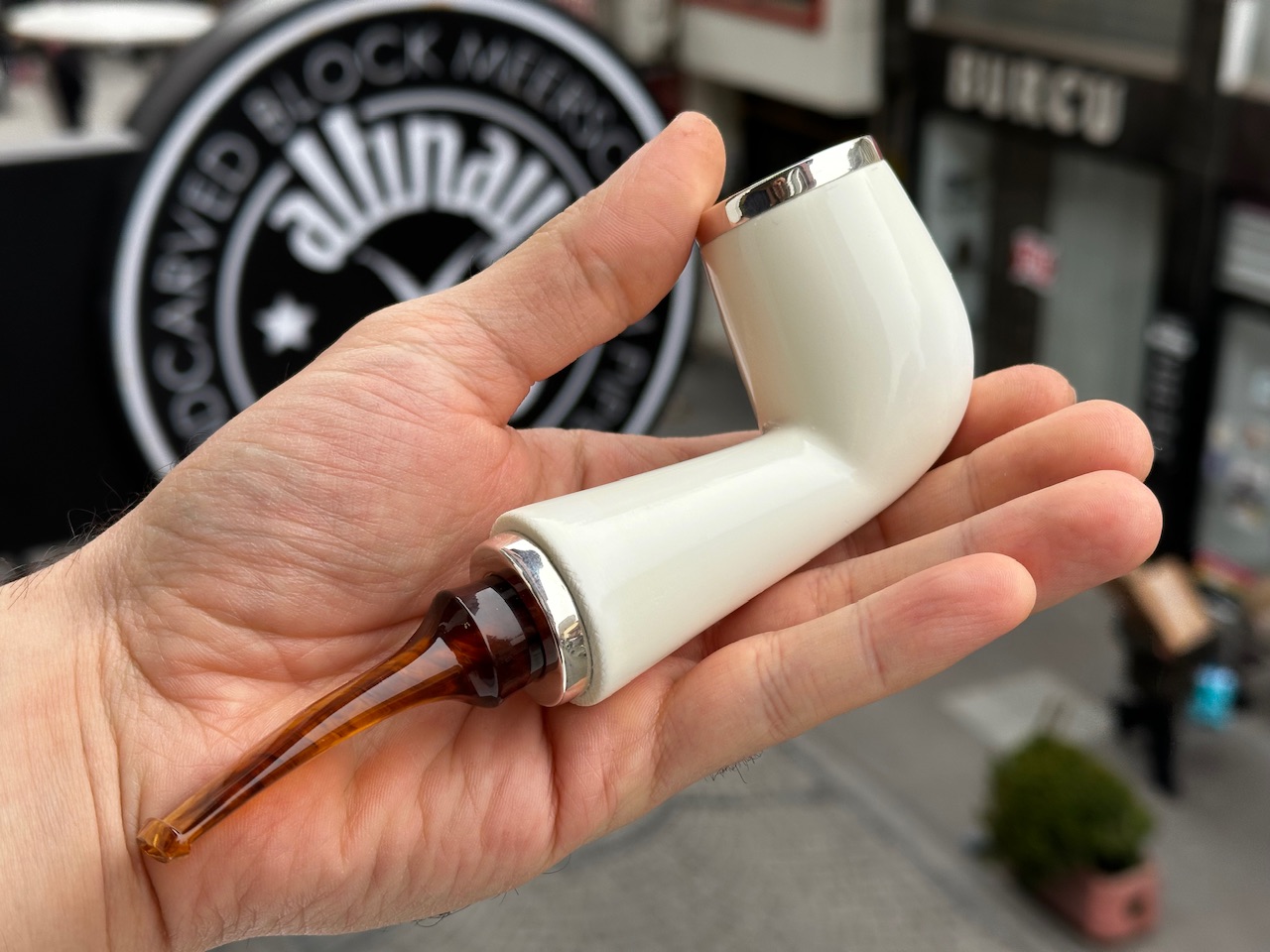 altinay-reverse-calabash-army-meerschaumpfeife-silber image 2