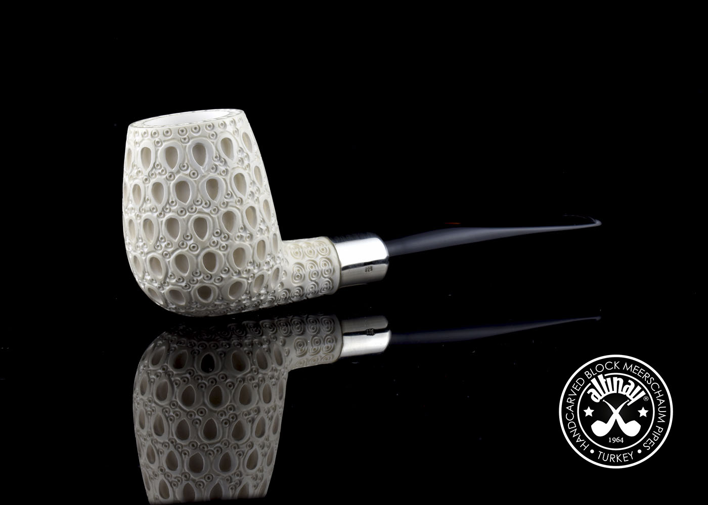 altinay-spigot-billiard-silver-army-meerschaumpfeife image 5