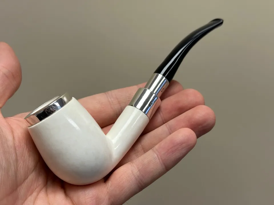 altinay-billiard-translucent-meerschaumpfeife-silber image 1