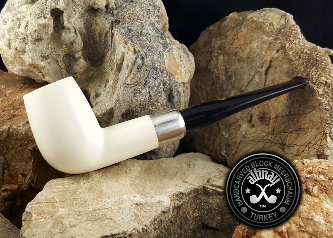 altinay-spigot-army-billiard-pfeife-silber-army-meerschaum image 3