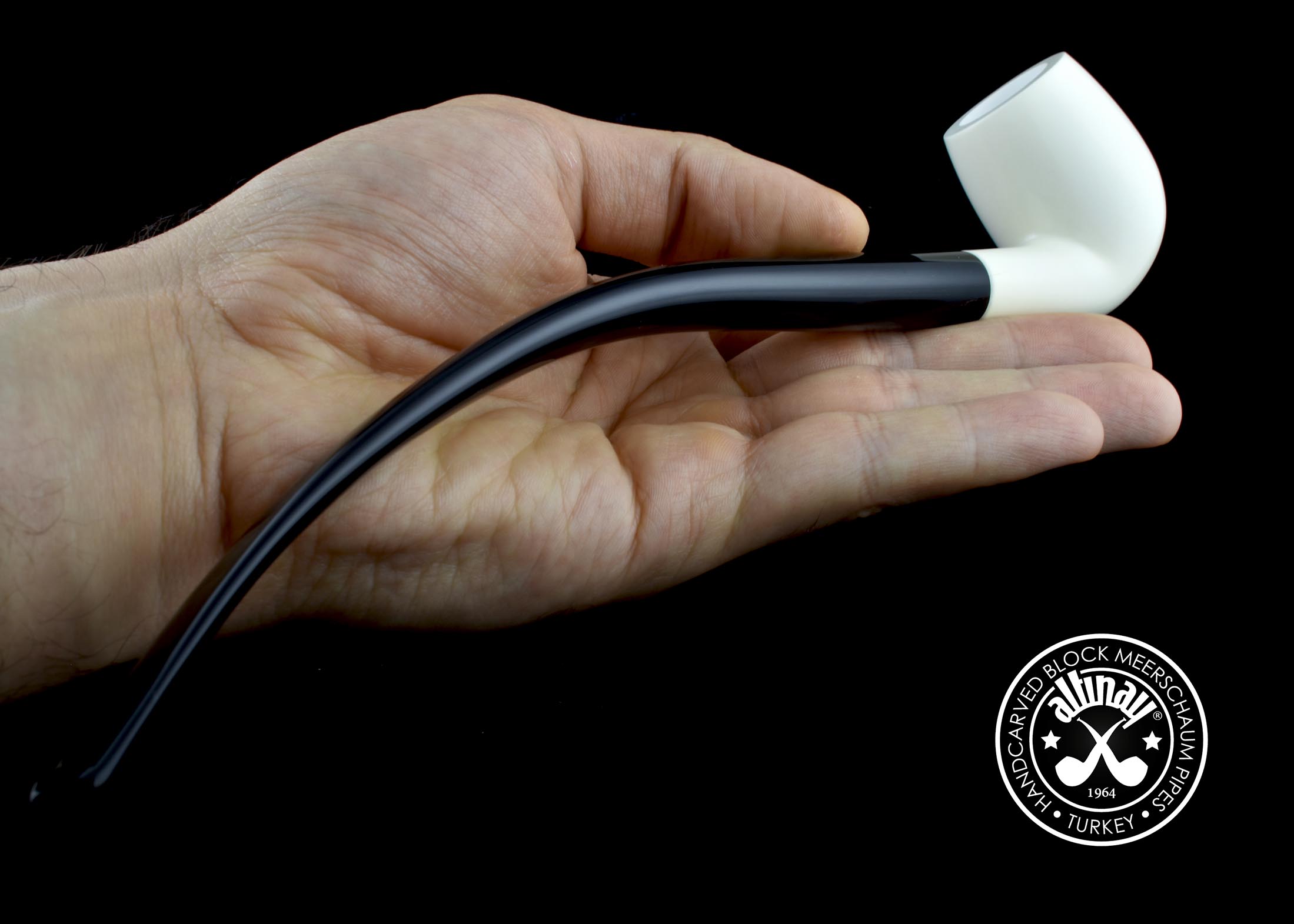 altinay-classic-churchwarden-bent-billiard-meerschaumpfeife image 5