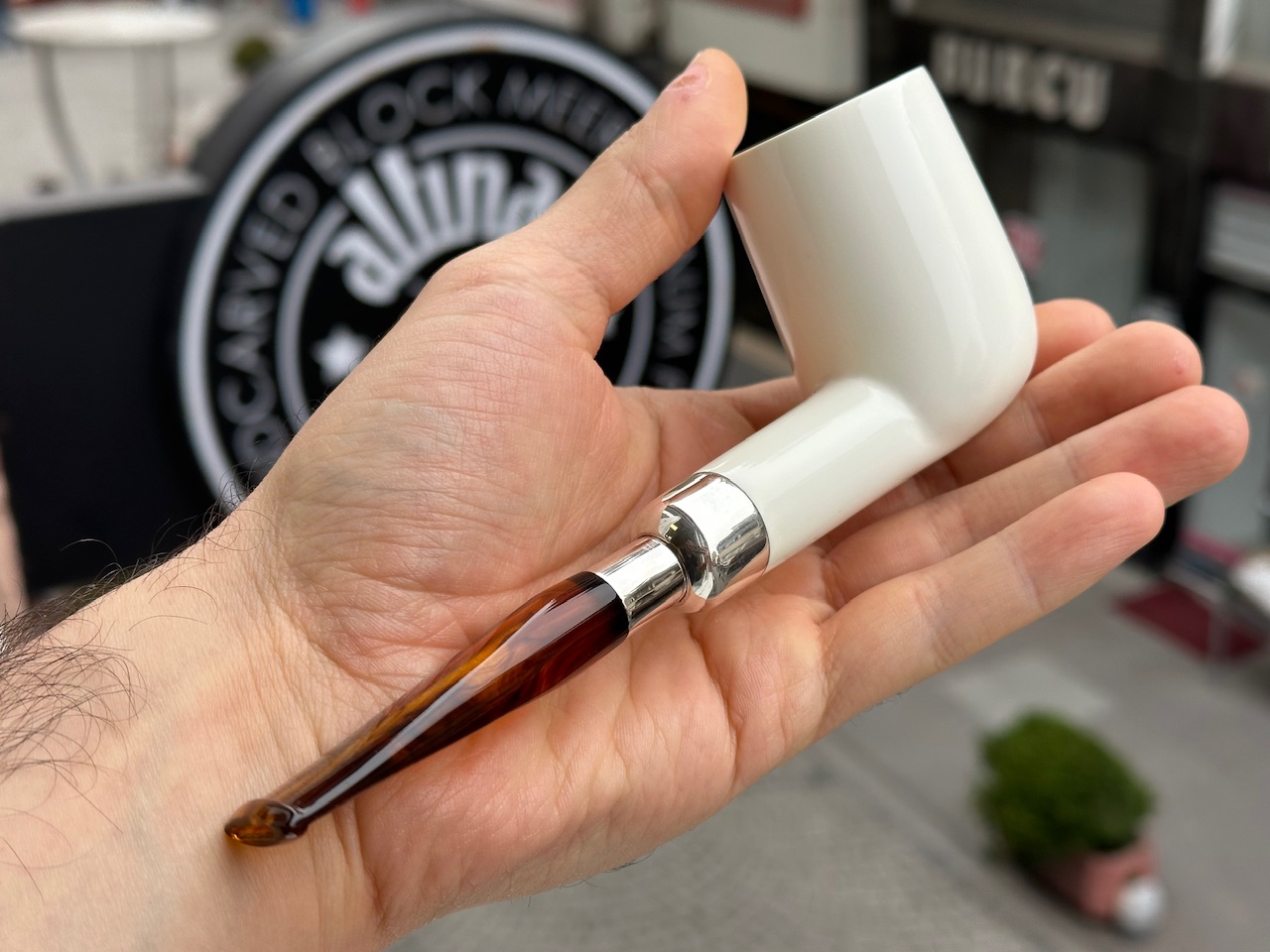 altinay-spigot-xl-billiard-meerschaumpfeife-silber-spigot image 2