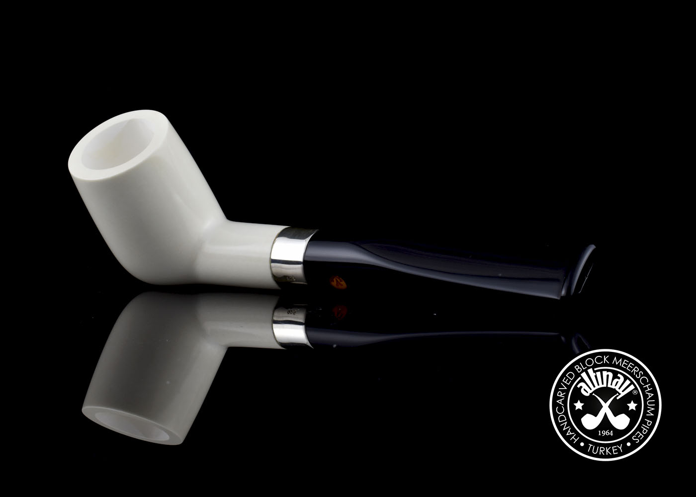 altinay-classic-billiard-meerschaumpfeife-mit-silberband-2 image 1