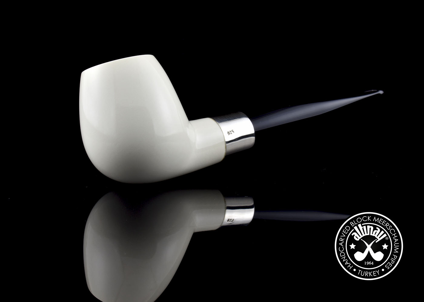 altinay-apple-silber-army-meerschaumpfeife-apfelform image 4