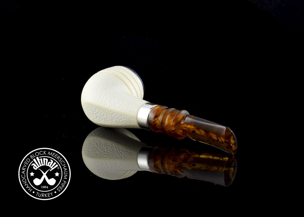 altinay-classic-top-silver-apple-meerschaumpfeife-silberband image 4