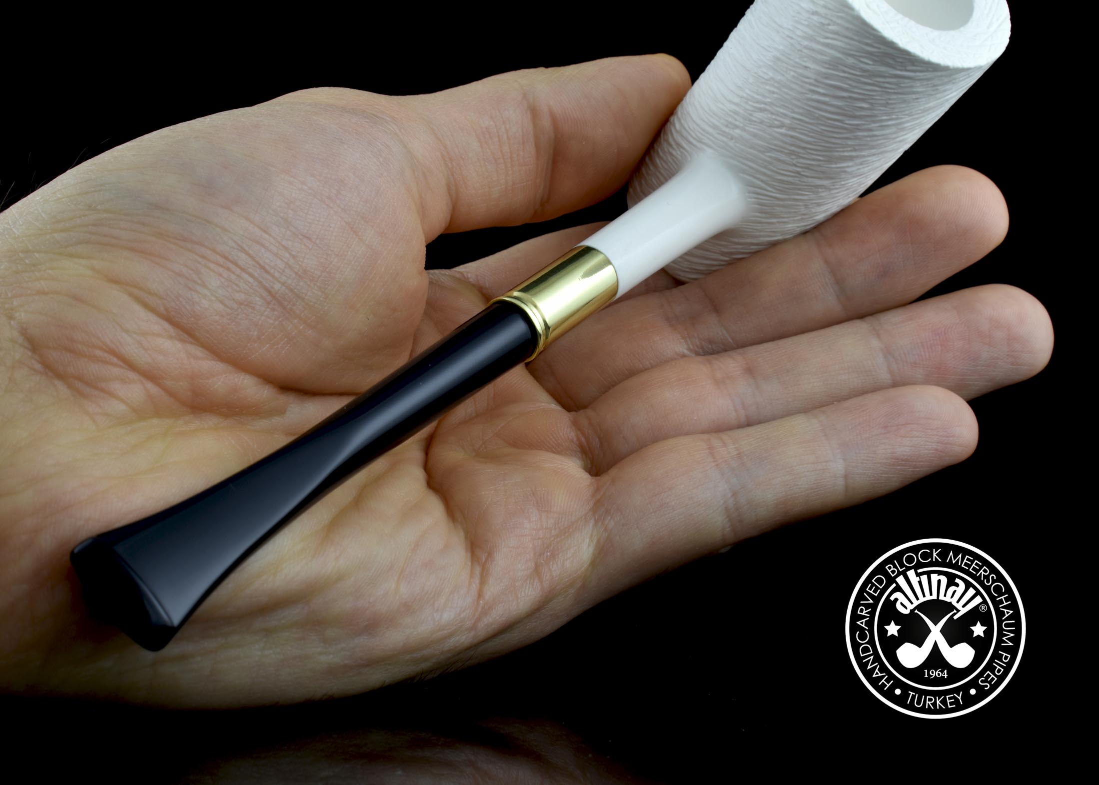 altinay-classic-bullet-shank-poker-meerschaumpfeife-set-mit-etui image 2