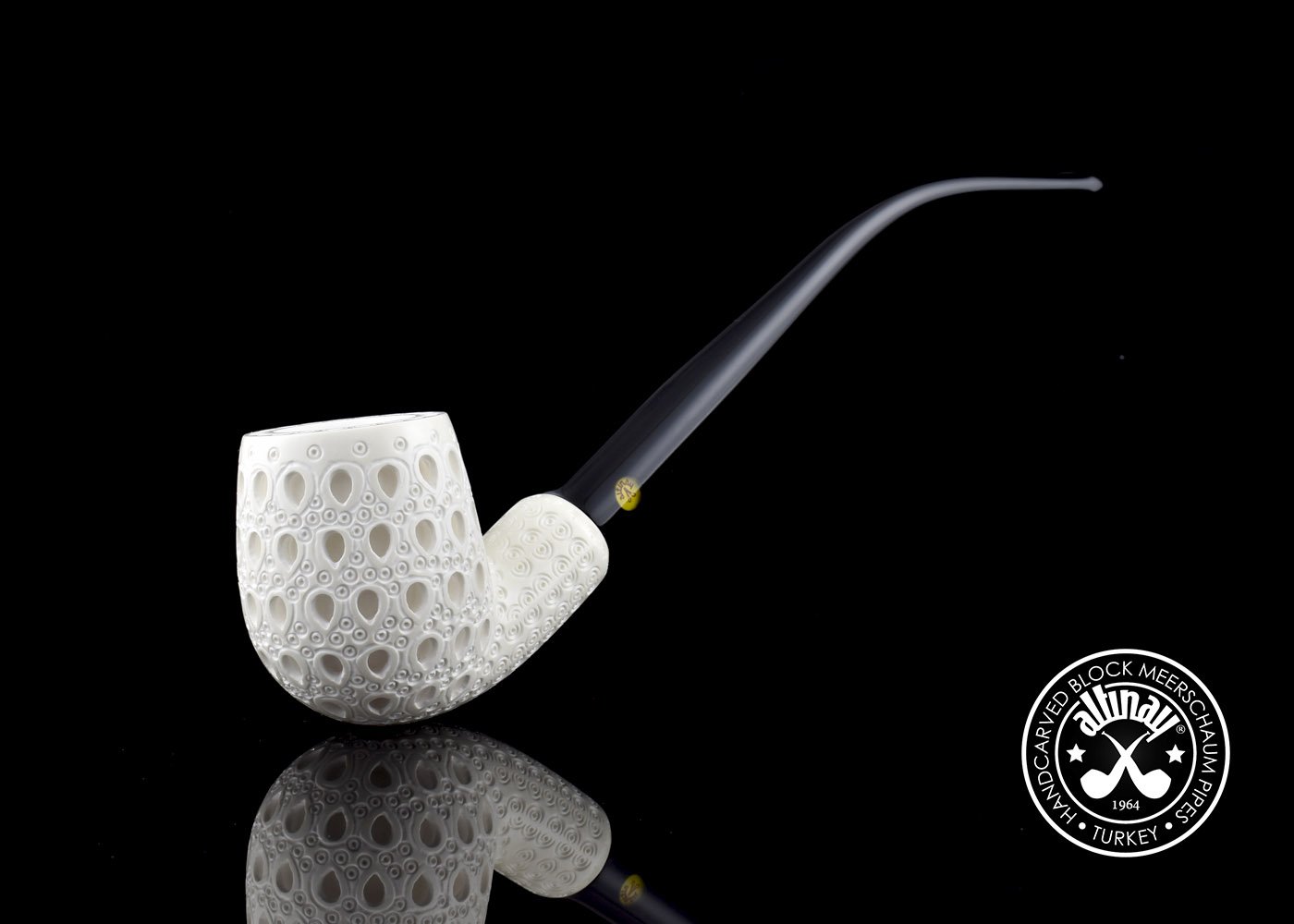altinay-classic-bent-billiard-churchwarden-meerschaumpfeife image 1