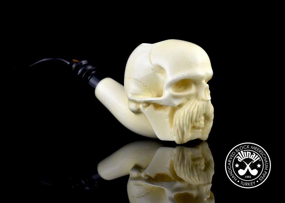 altinay-classic-skull-schnurrbart-meerschaumpfeife-figur image 1