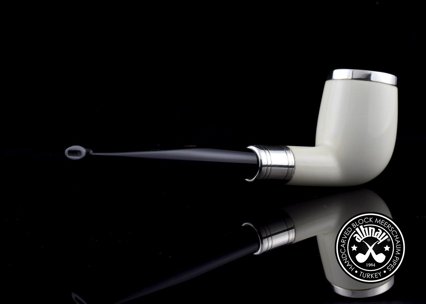 altinay-spigot-army-top-silver-billiard-meerschaumpfeife-silber image 5