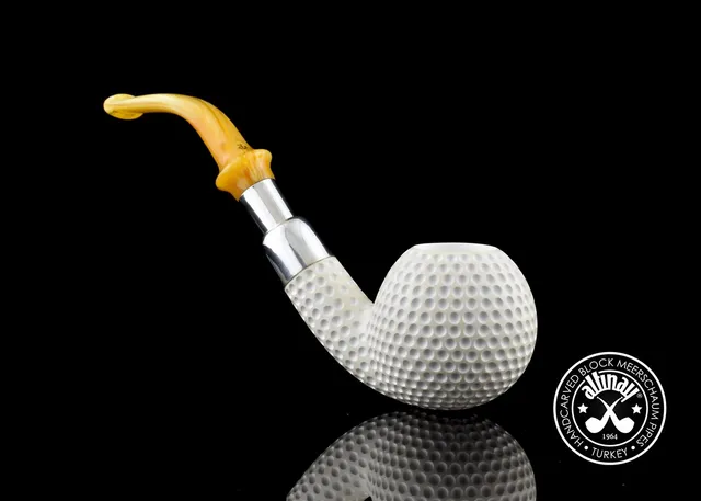altinay-spigot-golf-33708-meerschaumpfeife-silbermontur image 1