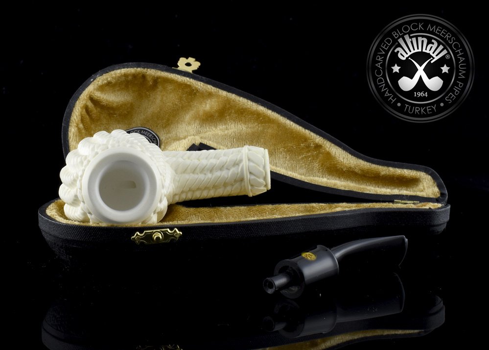 altinay-classic-apple-meerschaumpfeife-halbbent-geschnitzt image 7