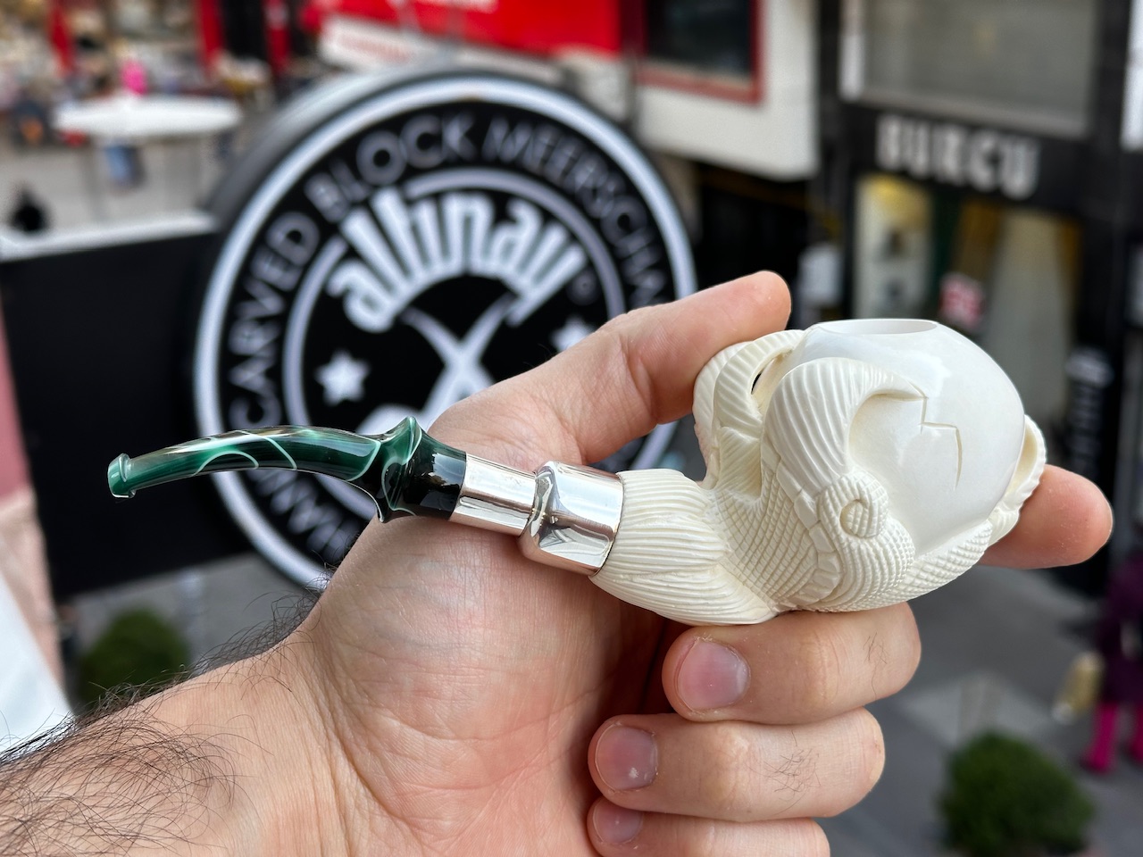 altinay-eagle-s-claw-silver-spigot-meerschaumpfeife-silber image 5
