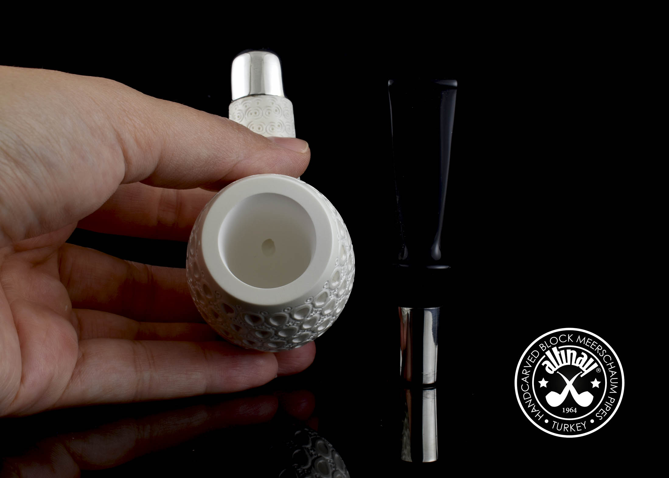 altinay-spigot-latticed-billiard-meerschaumpfeife-geflochten image 3