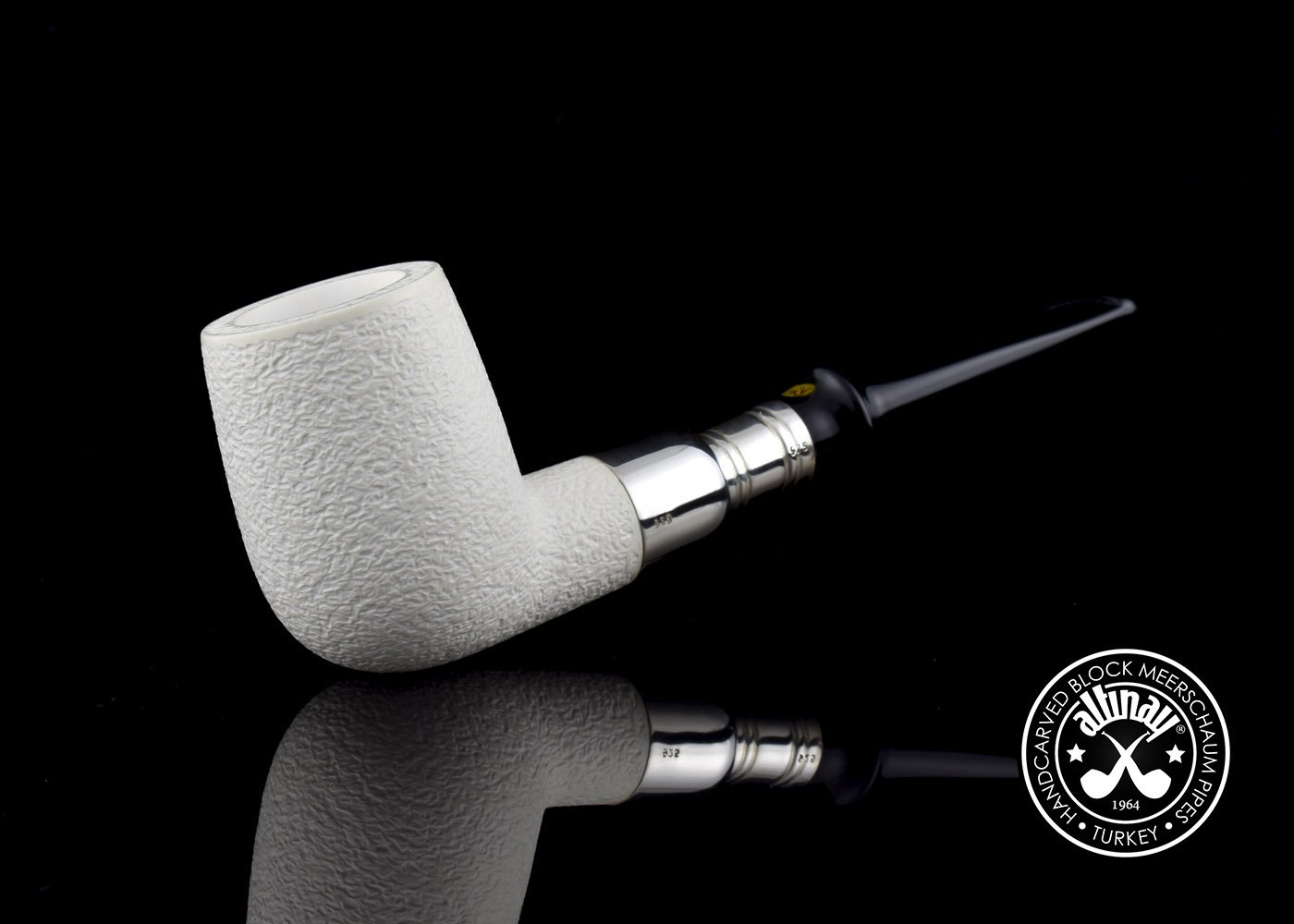 altinay-spigot-billiard-meerschaumpfeife-silber-spigot-6 image 1
