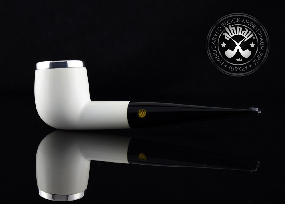 altinay-classic-pot-meerschaumpfeife-silber-kurze-tabakpfeife image 4