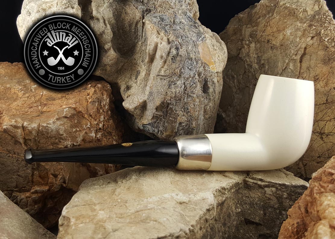 altinay-spigot-army-billiard-pfeife-silber-army-meerschaum image 5