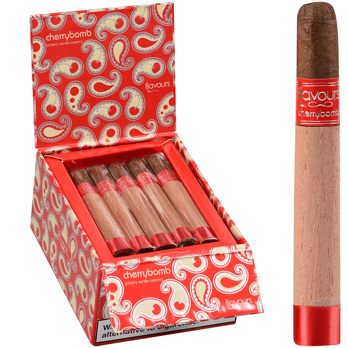cao-flavours-cherrybomb-zigarre-corona-kirsche-mild image 1