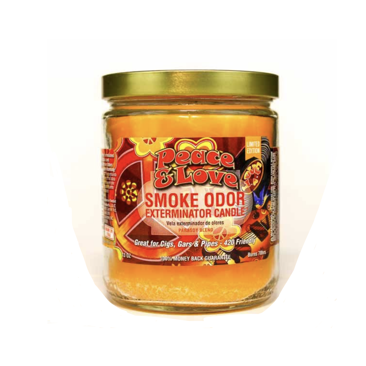 smoke-odor-exterminator-peace-and-love-duftkerze-13oz-beere image 1