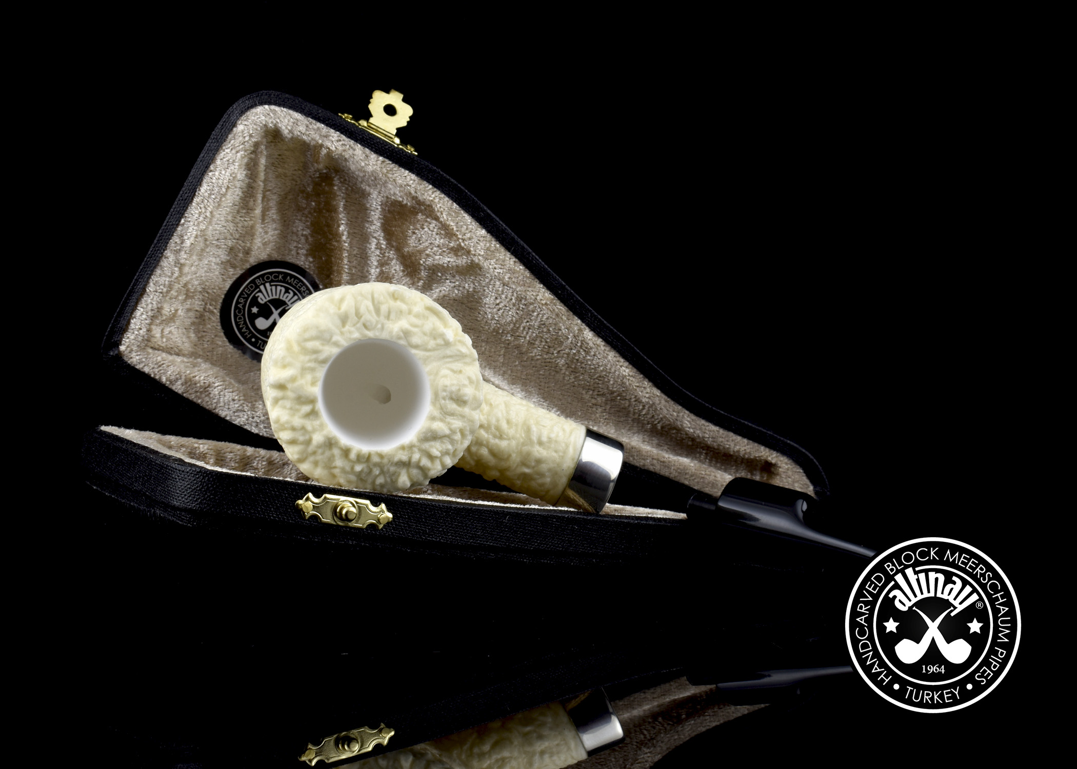 altinay-classic-poker-45524-meerschaumpfeife-rustiziert-silber image 6