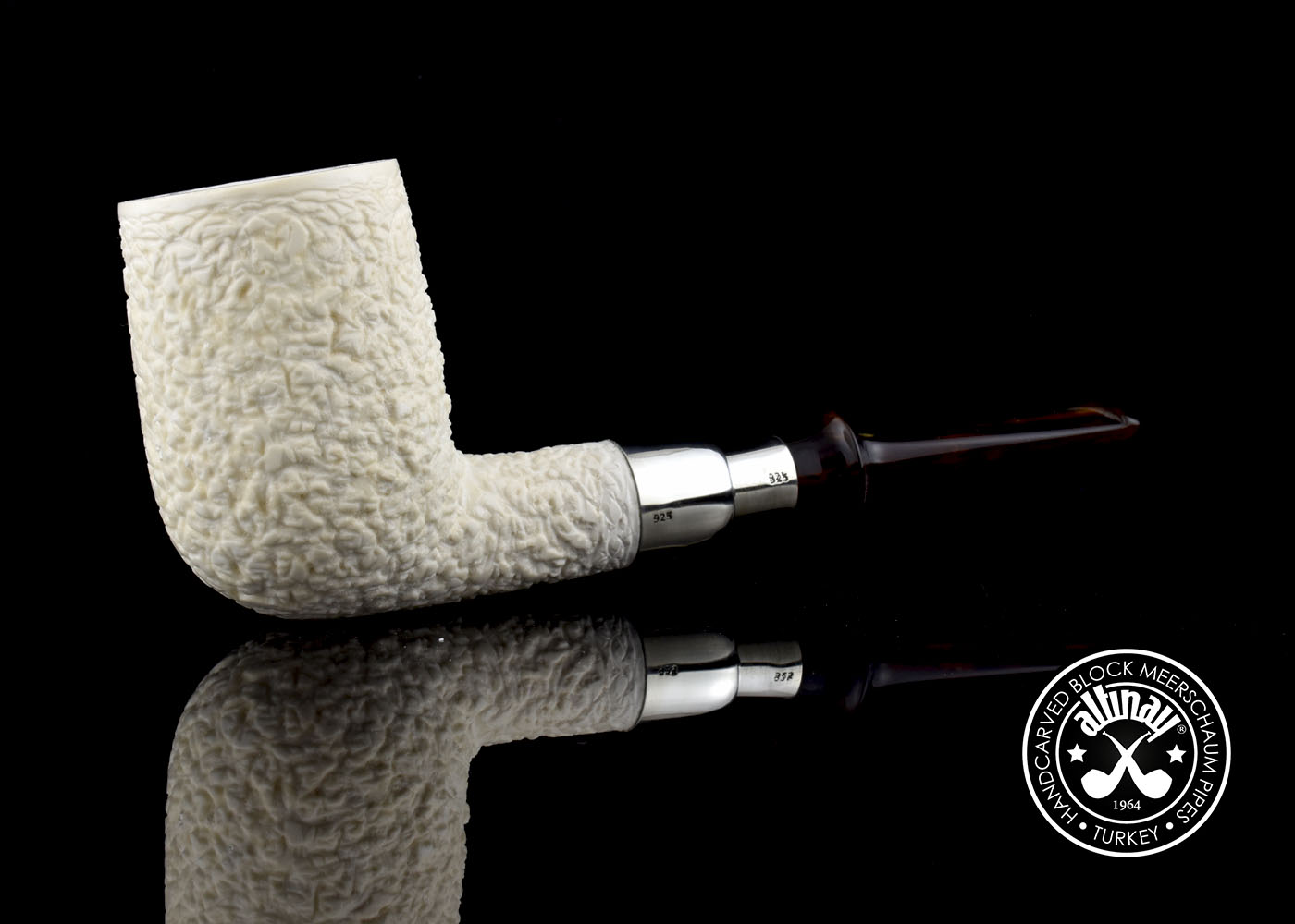 altinay-spigot-army-billiard-silver-spigot-meerschaumpfeife-glatt image 2
