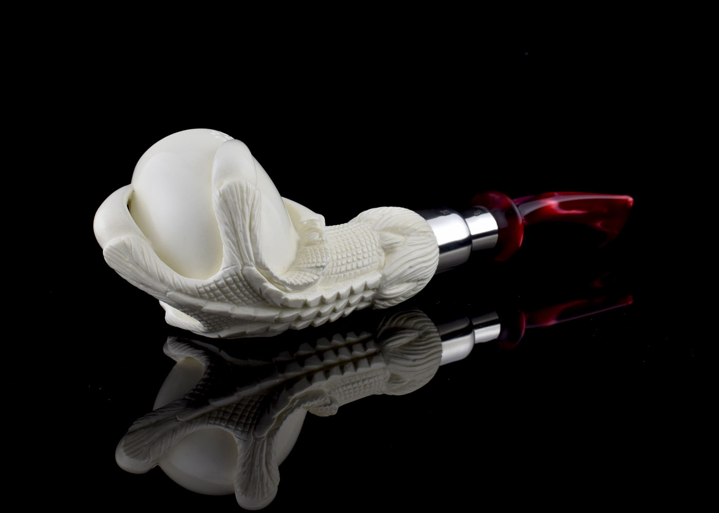 altinay-eagle-s-claw-spigot-meerschaumpfeife-silber image 1