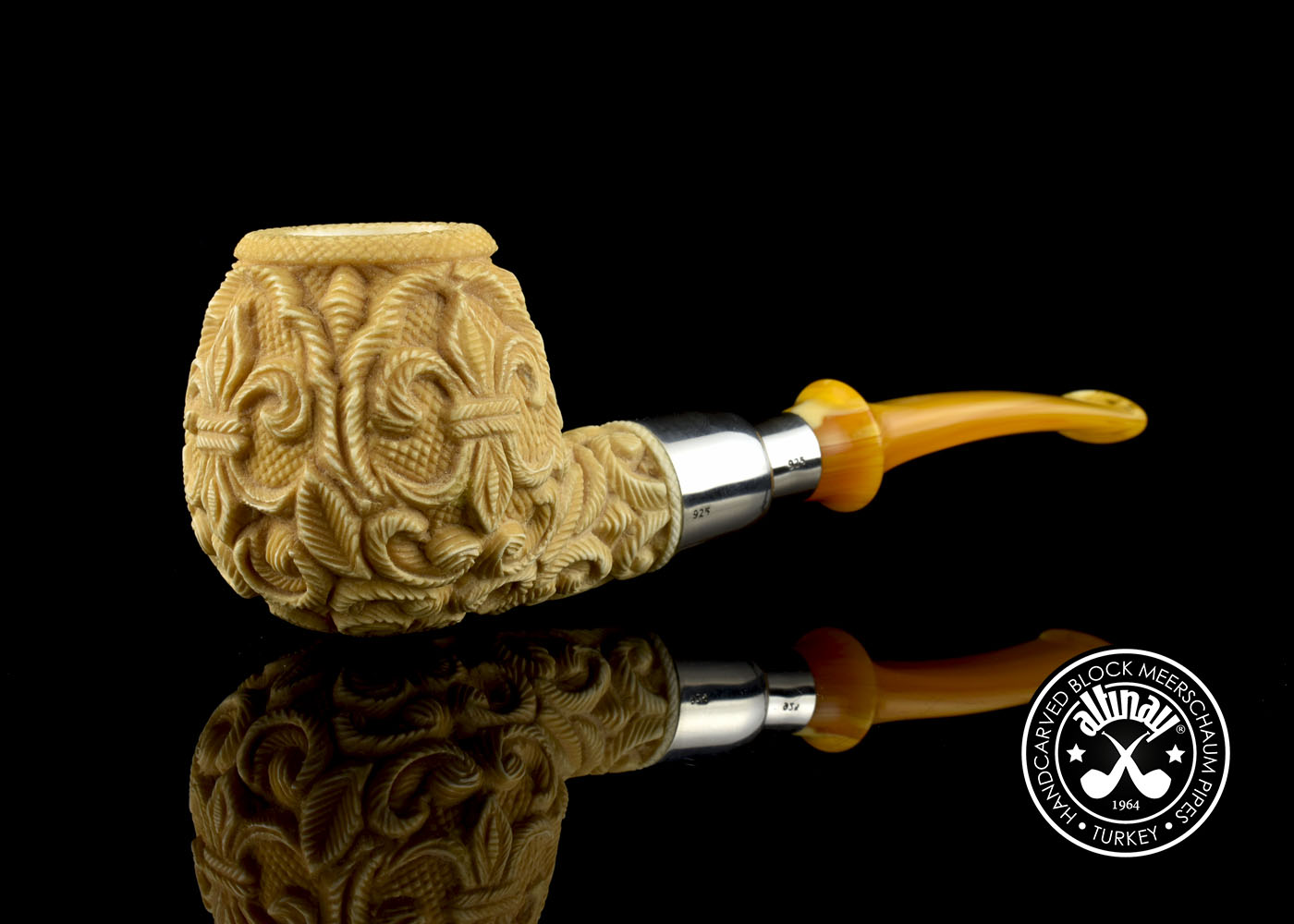 altinay-spigot-apple-meerschaumpfeife-silber-spigot image 1