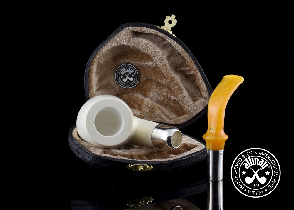 altinay-spigot-army-bent-meerschaumpfeife-silber-spigot image 6