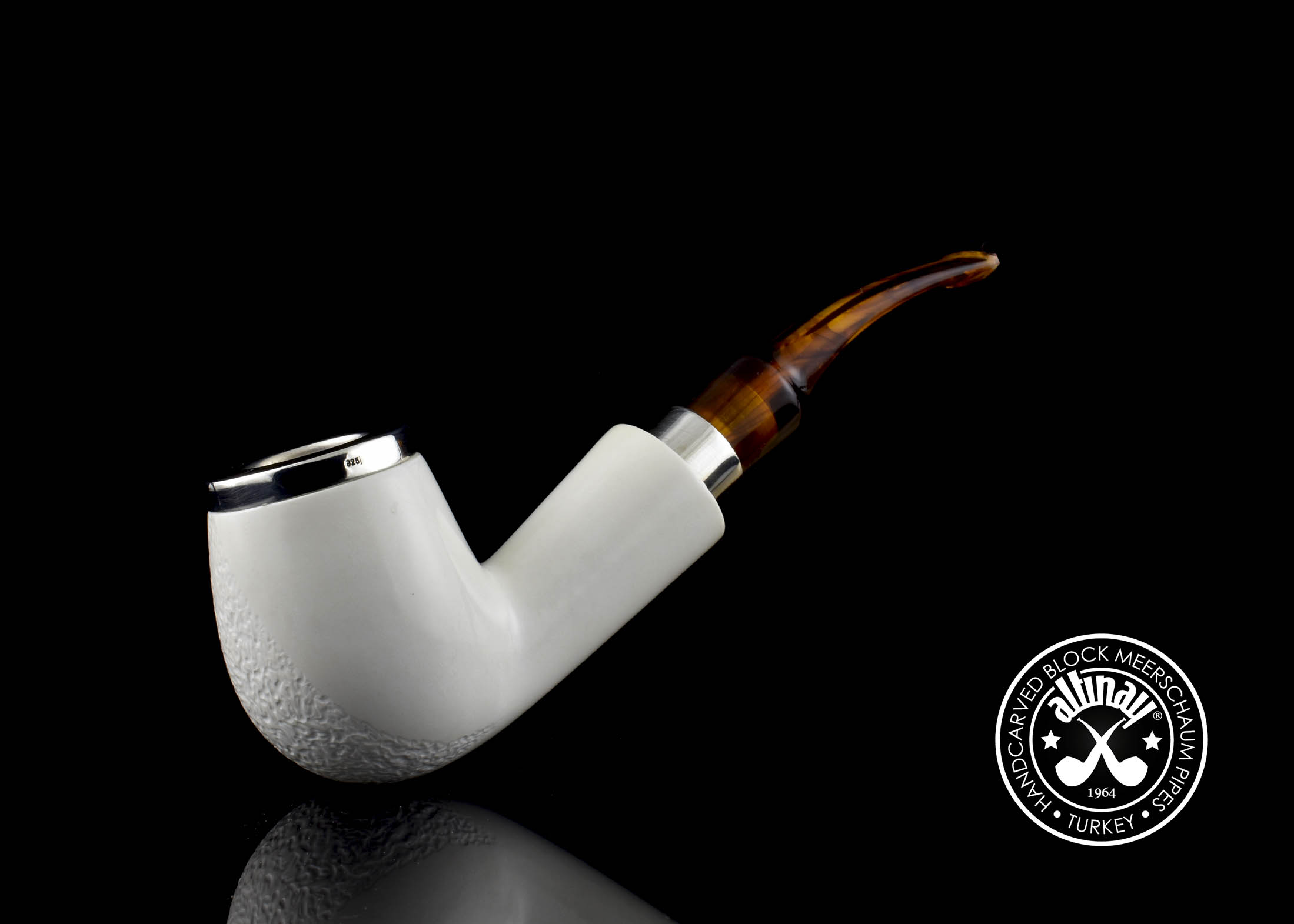 altinay-classic-52254-meerschaumpfeife-brandy-silberband image 1