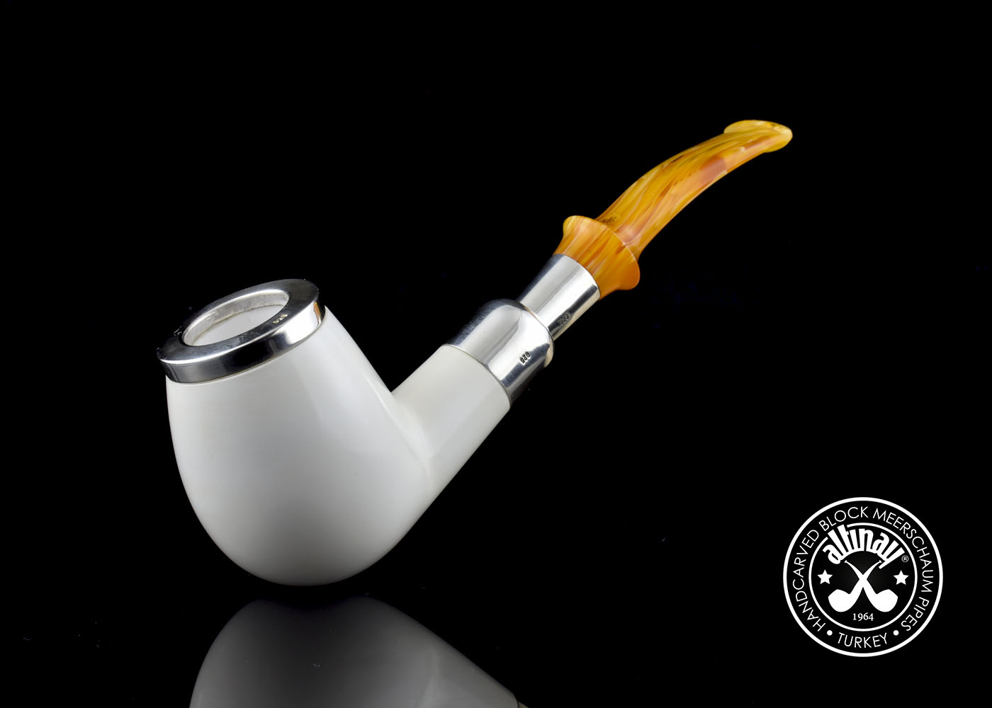 altinay-spigot-army-billiard-silver-meerschaumpfeife-2 image 2