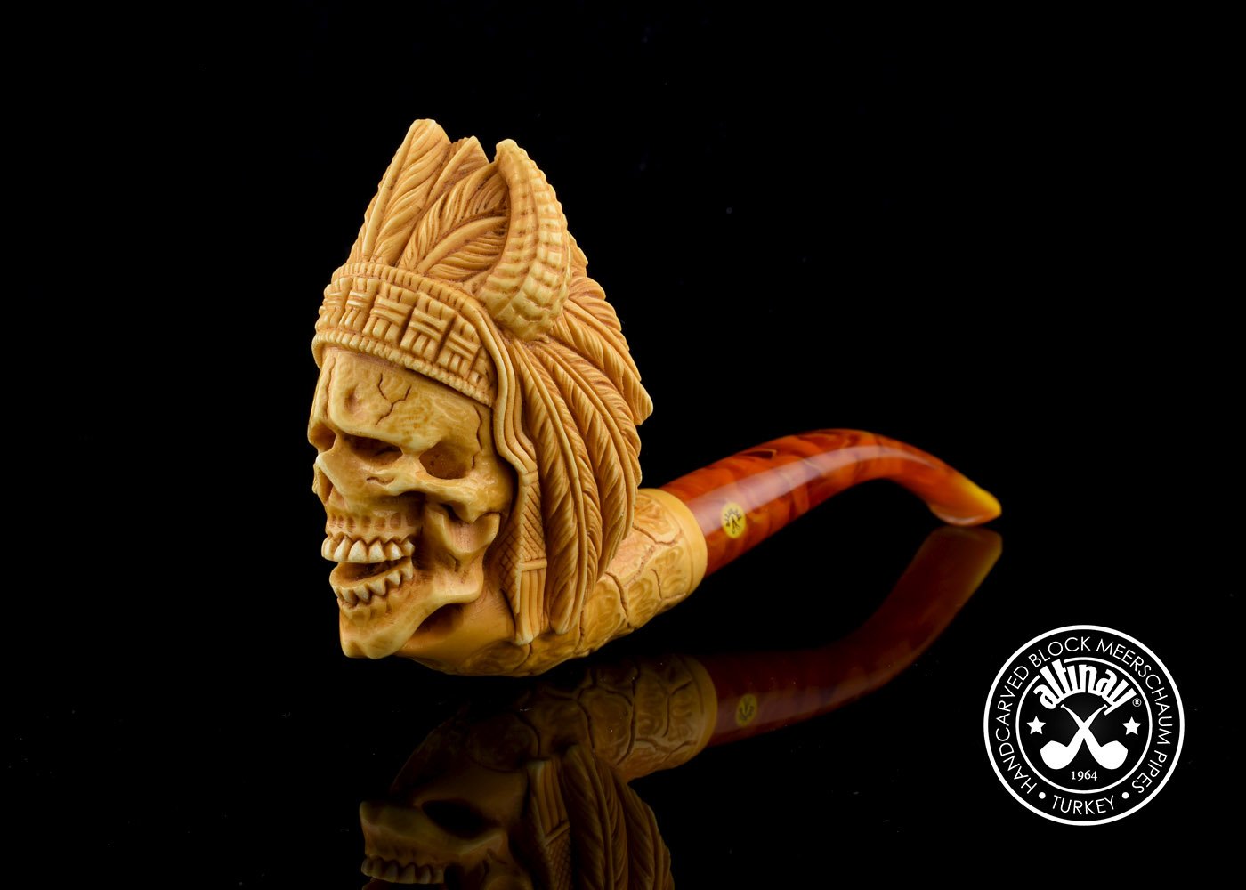 altinay-classic-skull-viking-meerschaumpfeife-figur image 3