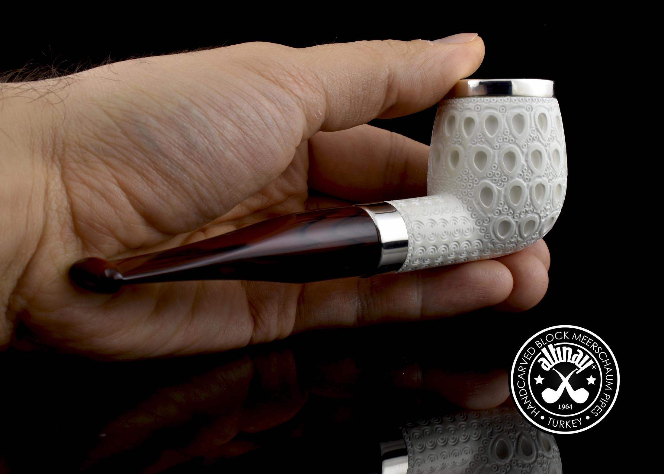 altinay-classic-apple-meerschaumpfeife-mit-silberband image 4