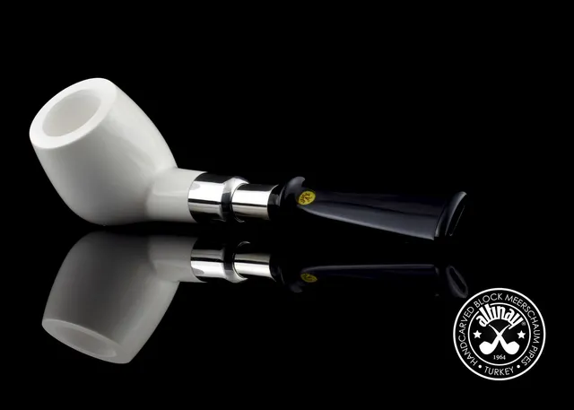 altinay-spigot-apple-meerschaumpfeife-silberring image 1