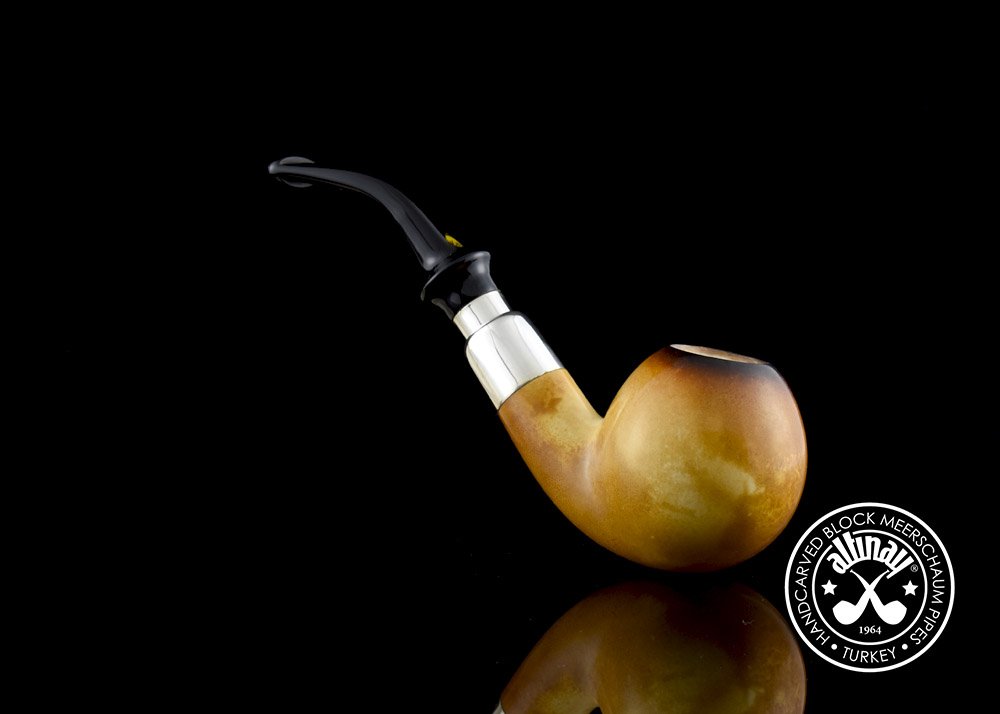 altinay-lee-van-cleef-28114-meerschaumpfeife-ball-silber-spigot image 3