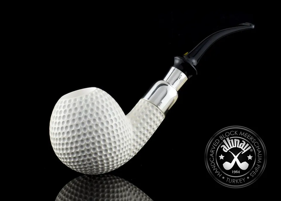 altinay-spigot-golf-meerschaumpfeife-silber-acryl image 1