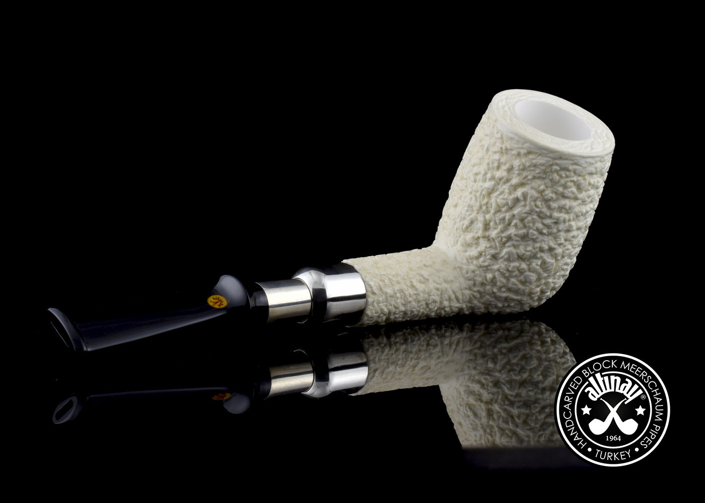 altinay-spigot-billiard-meerschaumpfeife-silber-6 image 6