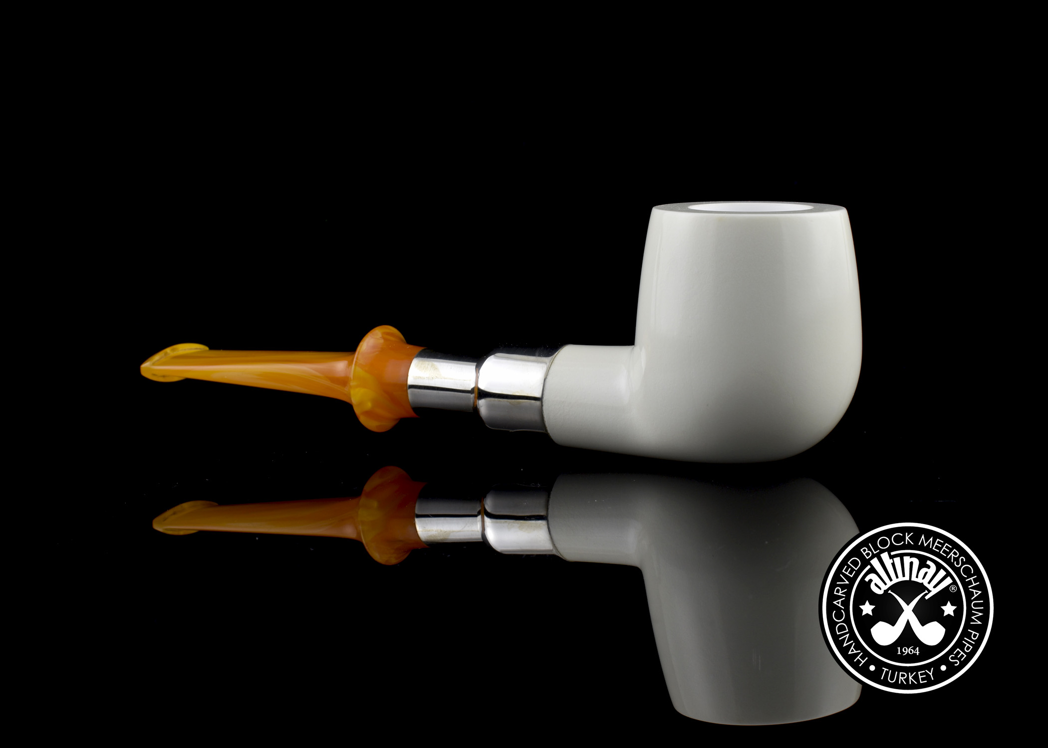 altinay-spigot-apple-meerschaumpfeife-silber-ring image 4