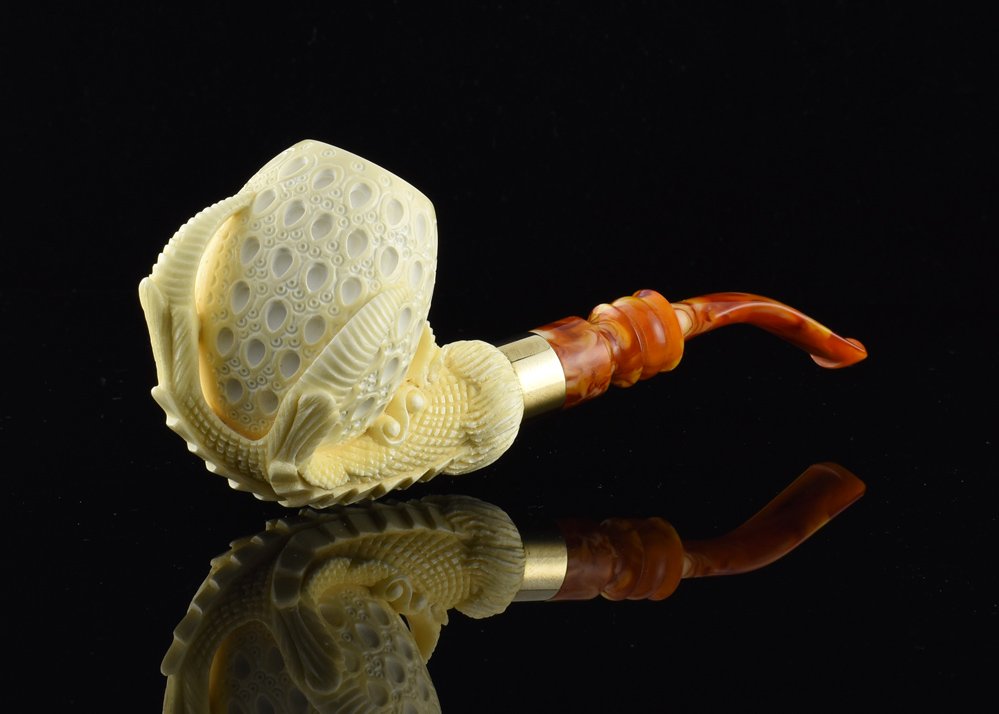 altinay-eagle-s-claw-meerschaumpfeife-messingring image 3