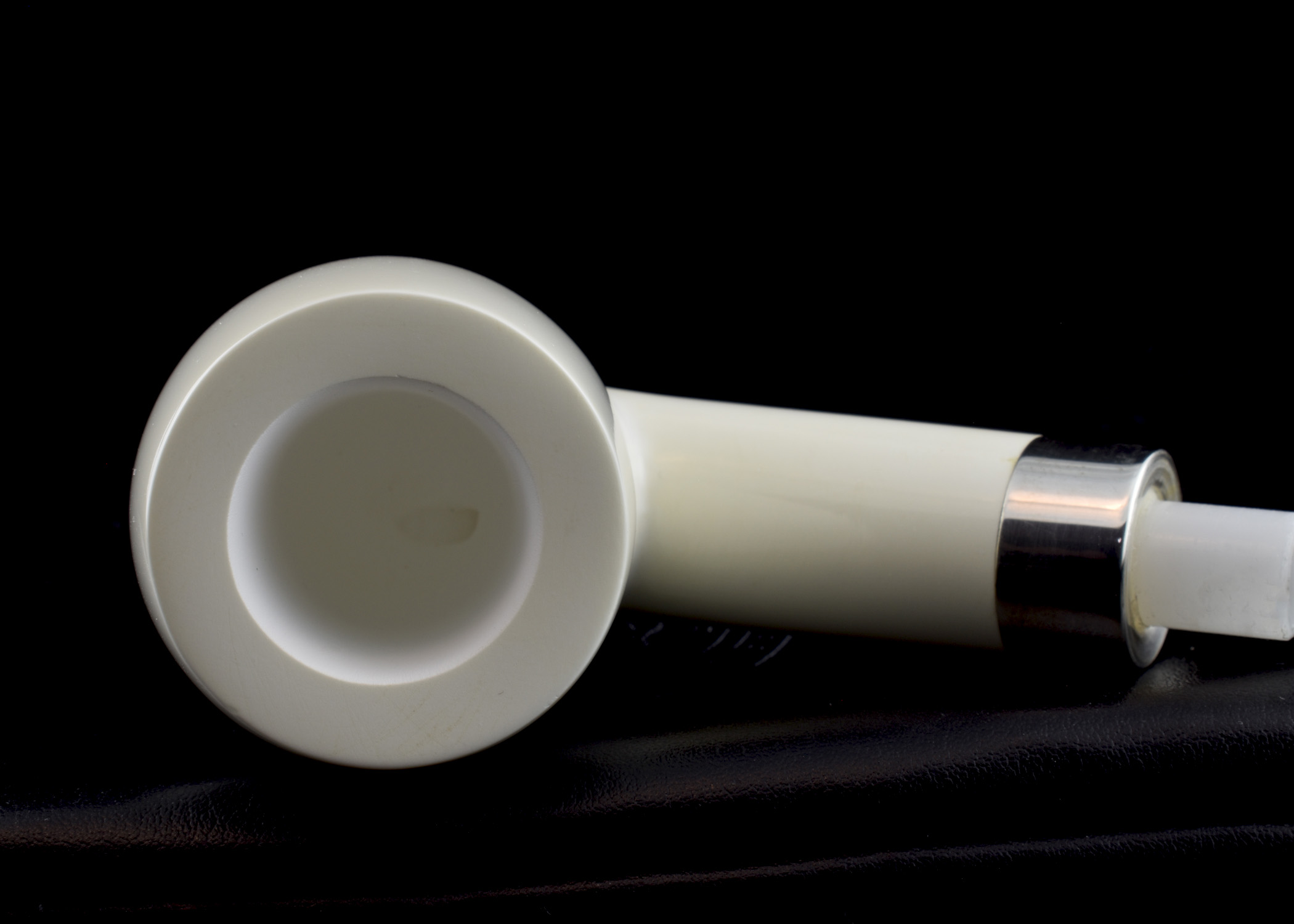 altinay-classic-bent-billiard-meerschaumpfeife-silberring image 7
