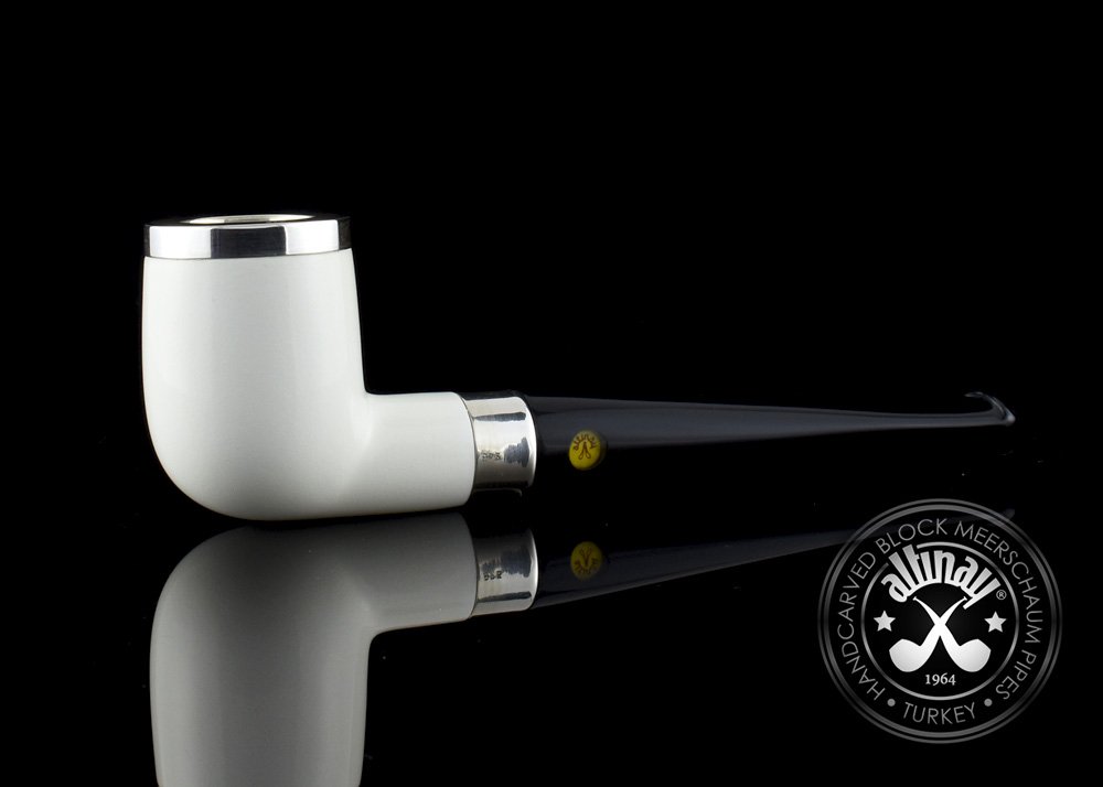 altinay-classic-billiard-meerschaumpfeife-silberband-kappe image 2