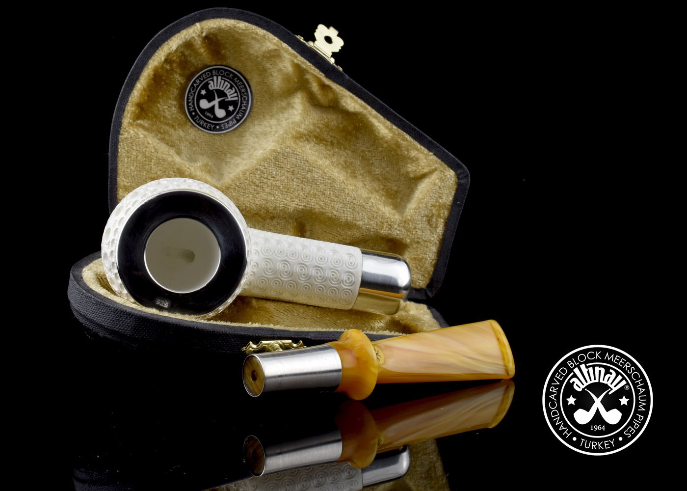 altinay-pot-silver-spigot-meerschaumpfeife-silberring image 2