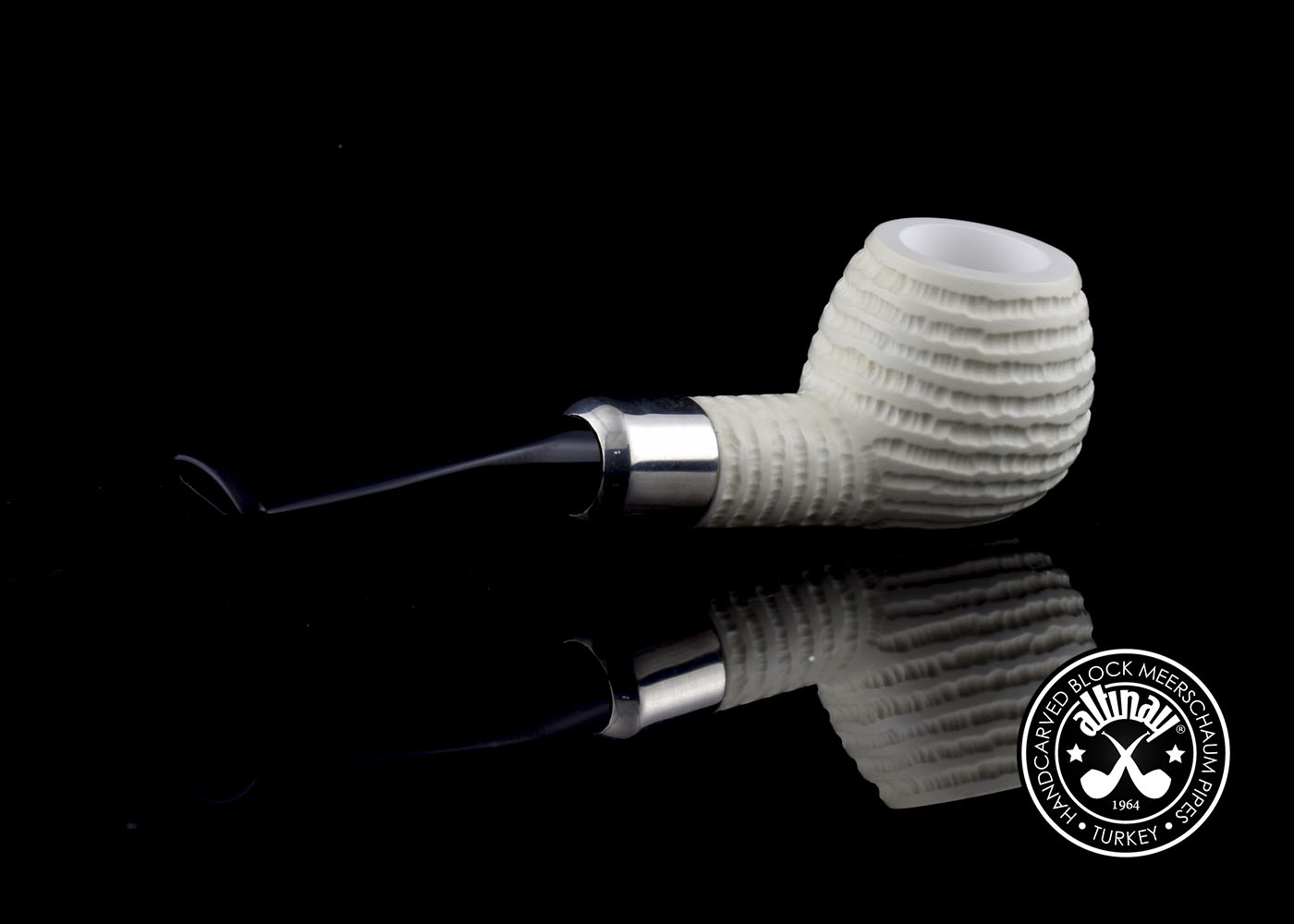 altinay-spigot-army-apple-meerschaumpfeife-silberring image 4