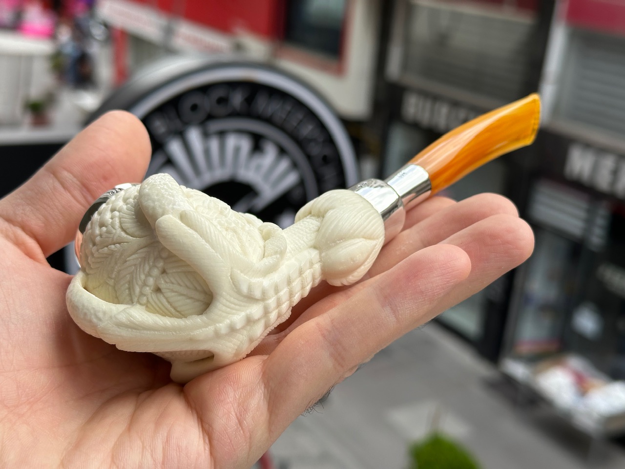 altinay-eagle-s-claw-top-silver-claw-meerschaumpfeife-spigot-silber image 6