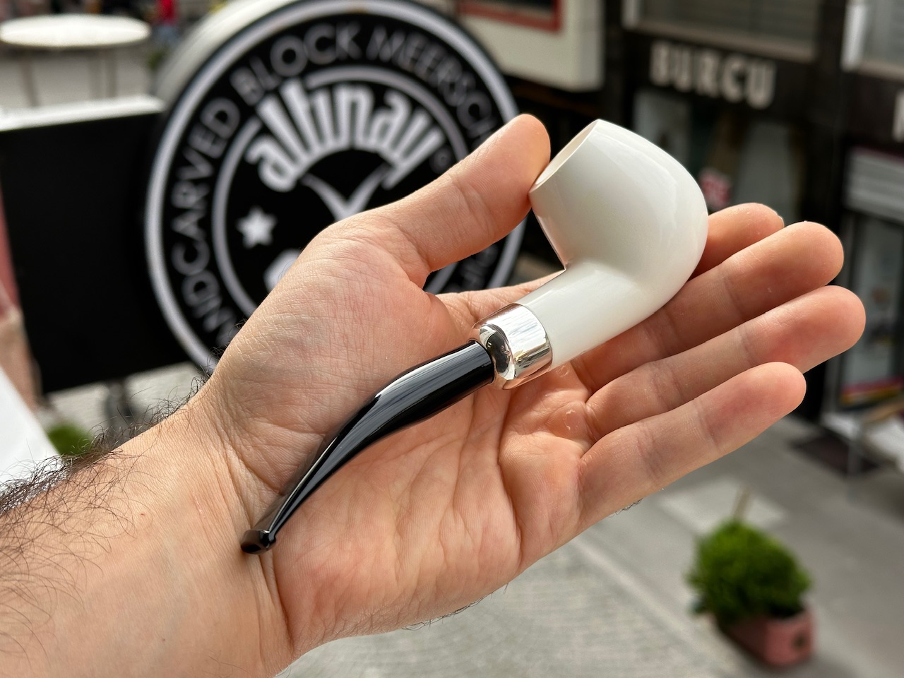 altinay-spigot-billiard-silber-army-meerschaumpfeife image 2
