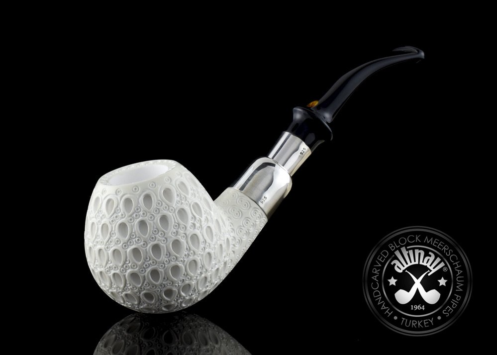 altinay-spigot-apple-meerschaumpfeife-silber-acryl image 1