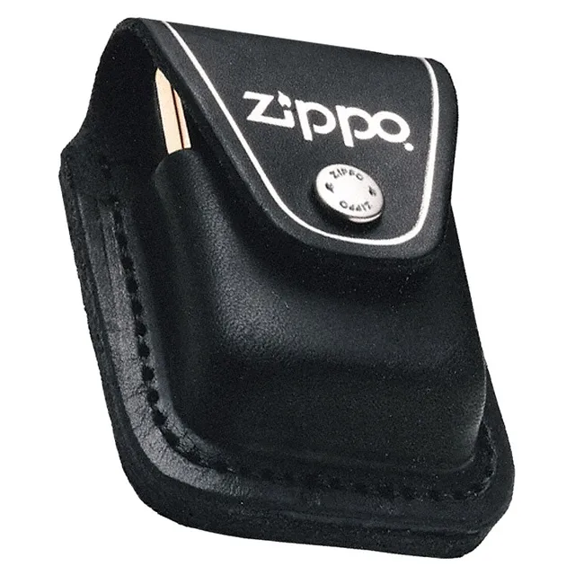 zippo-feuerzeug-etui-leder-schwarz-mit-g-rtelclip image 1